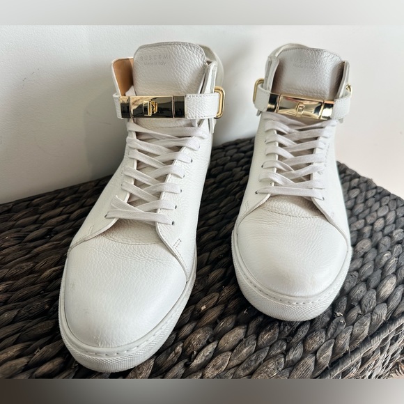 Buscemi Leather Padlock Sneakers - Picture 3 of 7